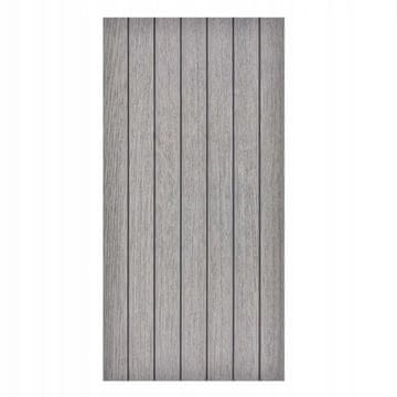 Samoljepljiva dekorativna PVC ploča, glatka, sive lamele, 280x60 cm