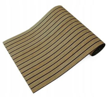 Samoljepljiva dekorativna PVC ploča, glatka, tamnosmeđe lamele, 280x60 cm