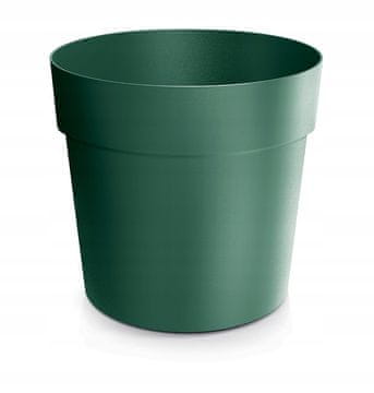 Prosperplast Klasična okrugla plastična saksija za cvijeće, šumsko zelena, 19,9 cm, Grower