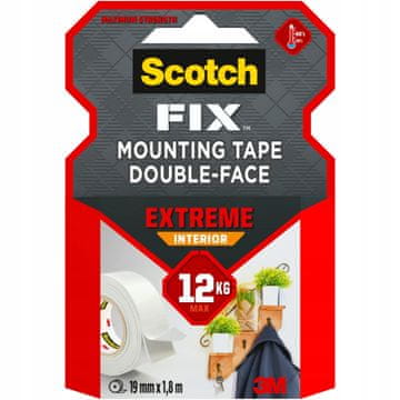 SILA Dvostrana unutarnja montažna traka 19 mm x 1,8 m