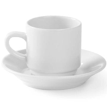 Hendi OPTIMA hotelska šalica za kavu, bijeli porculan, 90 ml, set od 12 - 770900