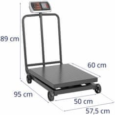 BE Industrijska platformska vaga na kotačima 600 kg / 100 g LCD