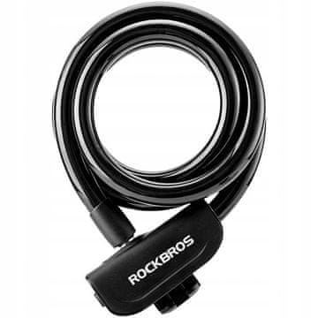 ROCKBROS Rockbros RKS515-BK brava za bicikl s ključem, 1.1 m - crna