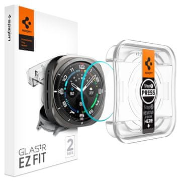 Spigen Kaljeno staklo s okvirom za montažu za Samsung Galaxy Watch Ultra 47 mm - 2 kom.