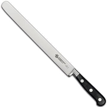 Ambrogio Sanelli NOŽ ZA REZANJE HLADNIH NAREZAKA, PEČENJA, KOVANI KUHINJSKI ČELIK 25 CM