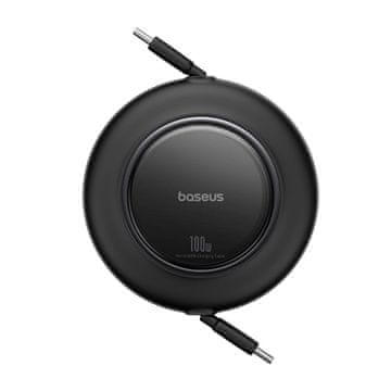 BASEUS Uvlačivi USB-C kabel 100W 2m - Crni