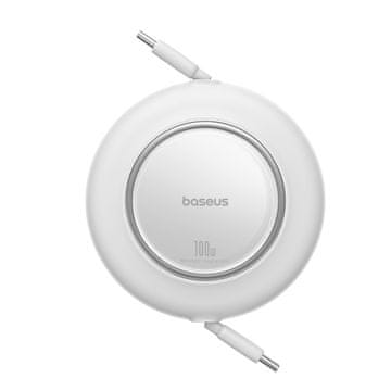 BASEUS Uvlačivi USB-C kabel 100W 2m - bijeli
