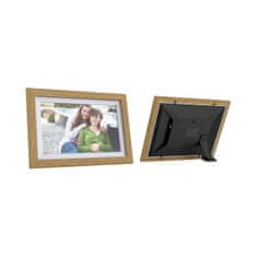 WOZINSKY 10,1-inčni digitalni okvir za fotografije s Frameo aplikacijom 32 GB - svijetlosmeđi