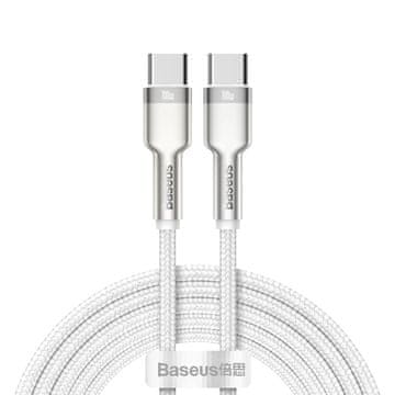BASEUS Cafule metalni USB-C kabel 100W 2m - bijeli