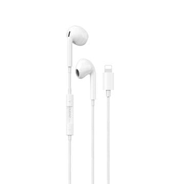 DUDAO X14PROL-W1 iPhone Lightning žičane slušalice za uši - bijele
