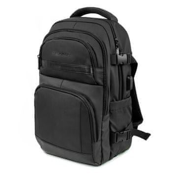 WOZINSKY Putni ruksak za avion s džepom za laptop 20l 40x20x25 cm - crni