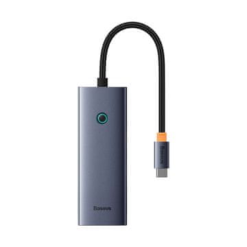 BASEUS HUB 5-u-1 razdjelnik USB-C na HDMI USB-A USB-C PD 4K - sivi