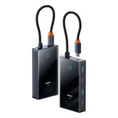 BASEUS Hub razdjelnik USB-C na 4x USB-A - sivi