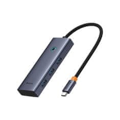 BASEUS HUB 5-u-1 razdjelnik USB-C na HDMI USB-A USB-C PD 4K - sivi