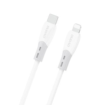 DUDAO Silikonski pleteni USB-C kabel - iPhone Lightning L25SX 30W 2m - Bijeli