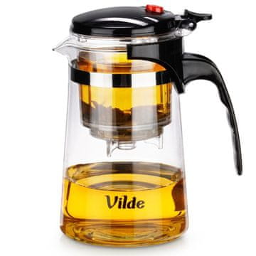Vilde STAKLENI VRČ OD 680 ml S OKIDAČEM ZA INFUZIJU ZA BILJNI ČAJ 259415