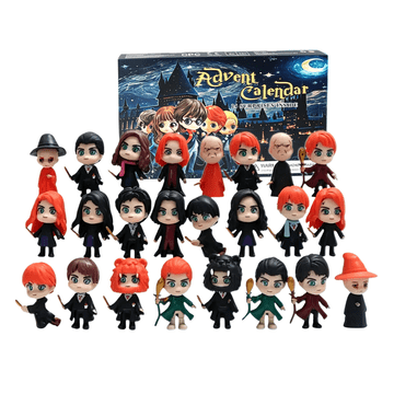 JOJOY® Adventski kalendar s 24 čarobne mini figurice, božićni poklon za djecu, kolekcionarski fantasy set | WIZARDVENT
