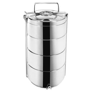 Orion Termo čelična posuda za ručak, 4-katna, 4 x 900 ml