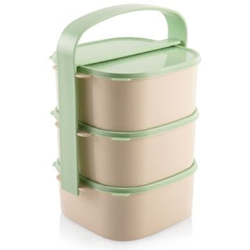Orion Plastična kutija za ručak s 3 kata 3 x 1,15 l