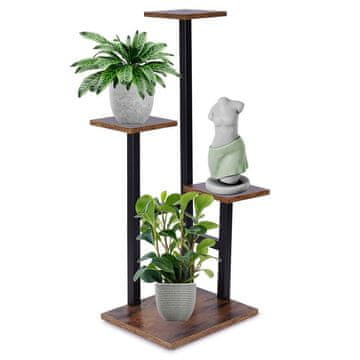 Vilde Metalni stalak za cvijeće s 4 razine 84 cm