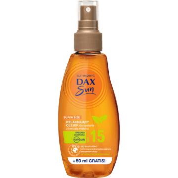 Dax Sun relaksirajuće ulje za sunčanje sa matcha čajem SPF15 sprej 200ml