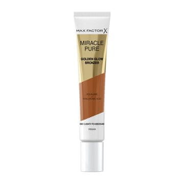 Max Factor Max Factor Miracle Pure Golden Glow veganski bronzer u kremi s hijaluronskom kiselinom - 01 Light To Medium 15ml