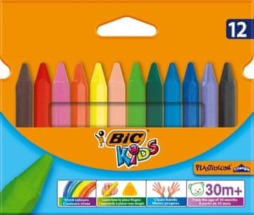 BIC DJEČJE BOJICE 12 BOJA/90 MM PLASTIDECOR 0789