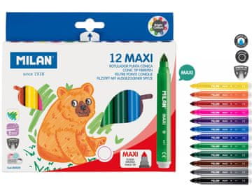 MAXI PLOČASTE FLAT-TIP FLACERKE 12 BOJA 0200