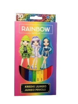 JUMBO TROKUTNE BOJICE RAINBOW HIGH 10 BOJA A1226