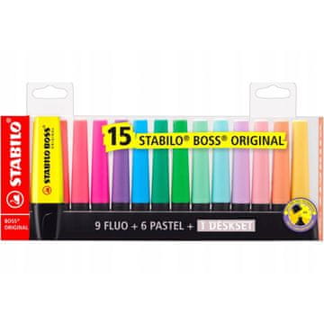 STABILO BOSS ZEST MARKER 15 BOJA U KUTIJICI