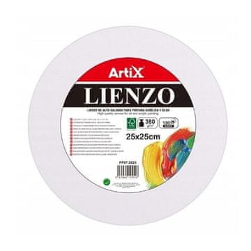 Okruglo platno 25x25x1,6 cm 380 g/m2 ARTIX
