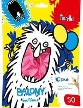 BALONI 12" METALNI RUŽIČASTI Fiorello 50 kom.