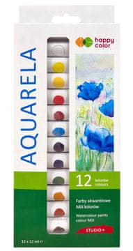GD STUDIO akvarelne boje, 12 boja x 12 ml 3232