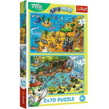 2x70 Puzzle Trefliki u zemlji životinja 34445