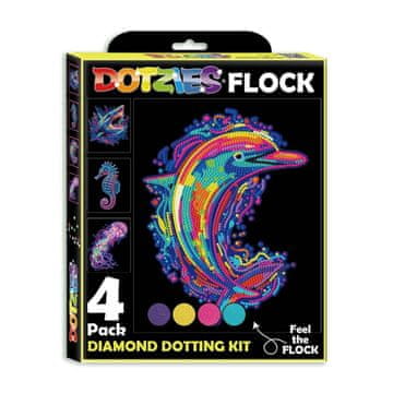 DIAMOND DOTZ ODRASLI FLOCKED NEON SEA LIFE 4453