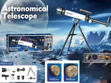 Veličina kutije u boji astronomskog teleskopa: 73x10x25