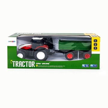Madej TRAKTOR S PRIKOLICOM R/C 45x16,5x17cm 7588