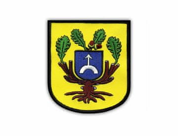 Vezeni grb grada Dopiewa (veliki) - Magnetna podloga - Vezeni amblem/značka