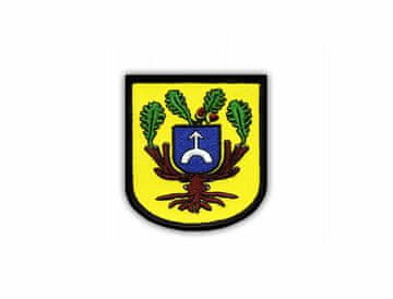 Našivka s grbom grada Dopiewa (mala) - Podloga za peglanje / toplinsko lijepljenje - Vezena našivka/značka/amblem