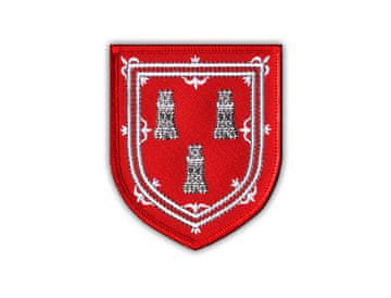 Našivek grba Aberdeena - štit - Podloga za lijepljenje peglom / toplinskim zatvaranjem - Vezeni našivek/značka/amblem