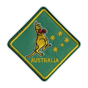 Vezeni našitak Boksački klokan - AUSTRALIJA - Samoljepljiva podloga - Vezeni našitak/značka/amblem