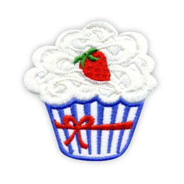 Vezeni muffin - kolačić - prišiven - izvezena zakrpa/značka/amblem