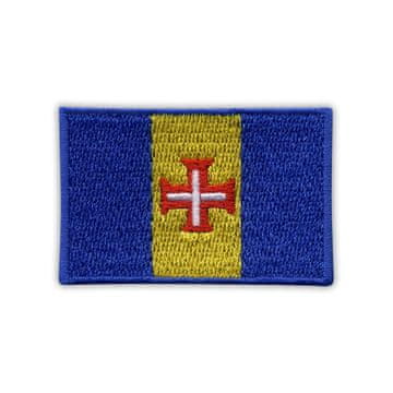 Zastava Madeire - našivena - 2" - Vezena zakrpa/značka/amblem