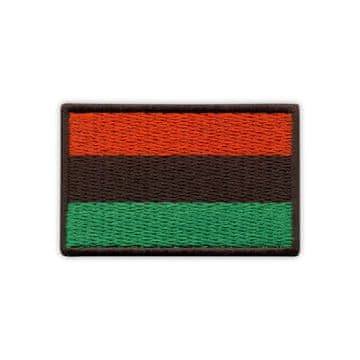 Našivek panafričke zastave - Podloga za peglanje / toplinsko lijepljenje - Vezeni našivek/značka/amblem
