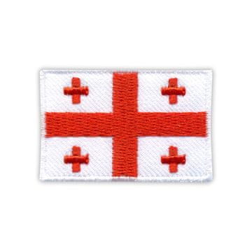 Vezena zastava Gruzije - magnetska podloga - vezena zakrpa/značka/amblem