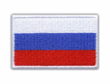 Vezena zastava Rusije - Prišivna - Vezena zakrpa/značka/amblem