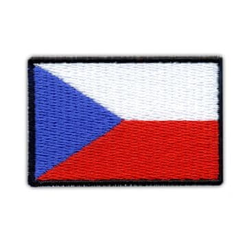Vezena zastava Češke Republike - Samoljepljiva podloga - Vezeni znak/značka/amblem