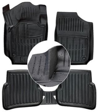 Gumene prostirke, brisači, VW Polo 5 2009-2017, UD kanali