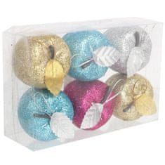 Set od 6 plastičnih jabučica, 5 cm