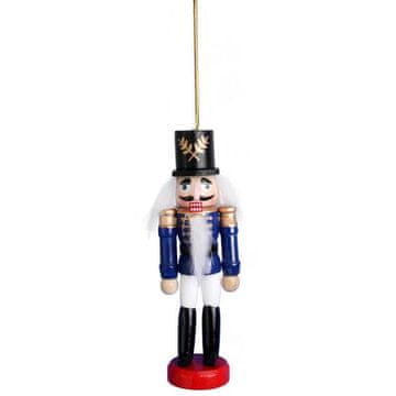 Djed Mraz, drvena figurica za vješanje, 12,5 cm br. 4